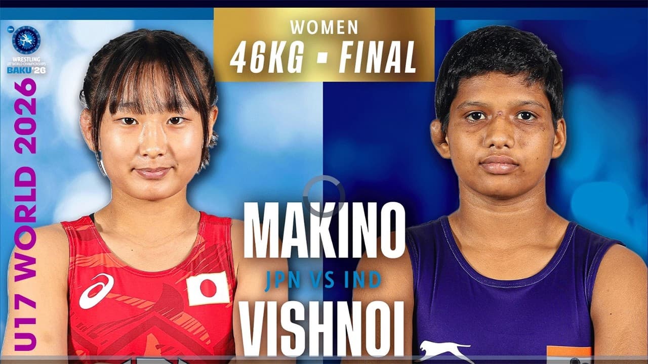 😱13-2 🇯🇵💥🇮🇳 Kokona MAKINO vs Sandhya VISHNOI | U17 WORLD CHAMPIONSHIPS 2026 | Gold Medal | WW 46Kg