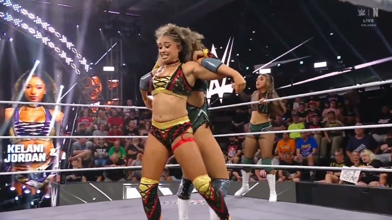 WWE NXT KENDAL GREY & WREN SINCLAIR VS KALI ARMSTRONG & KELANI JORDAN 07/18/26