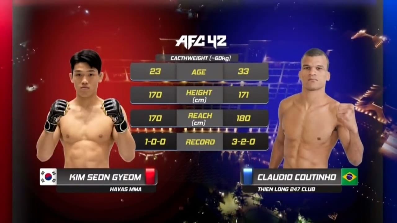 AFC42 제6경기 김선겸 vs Claudio Coutinho