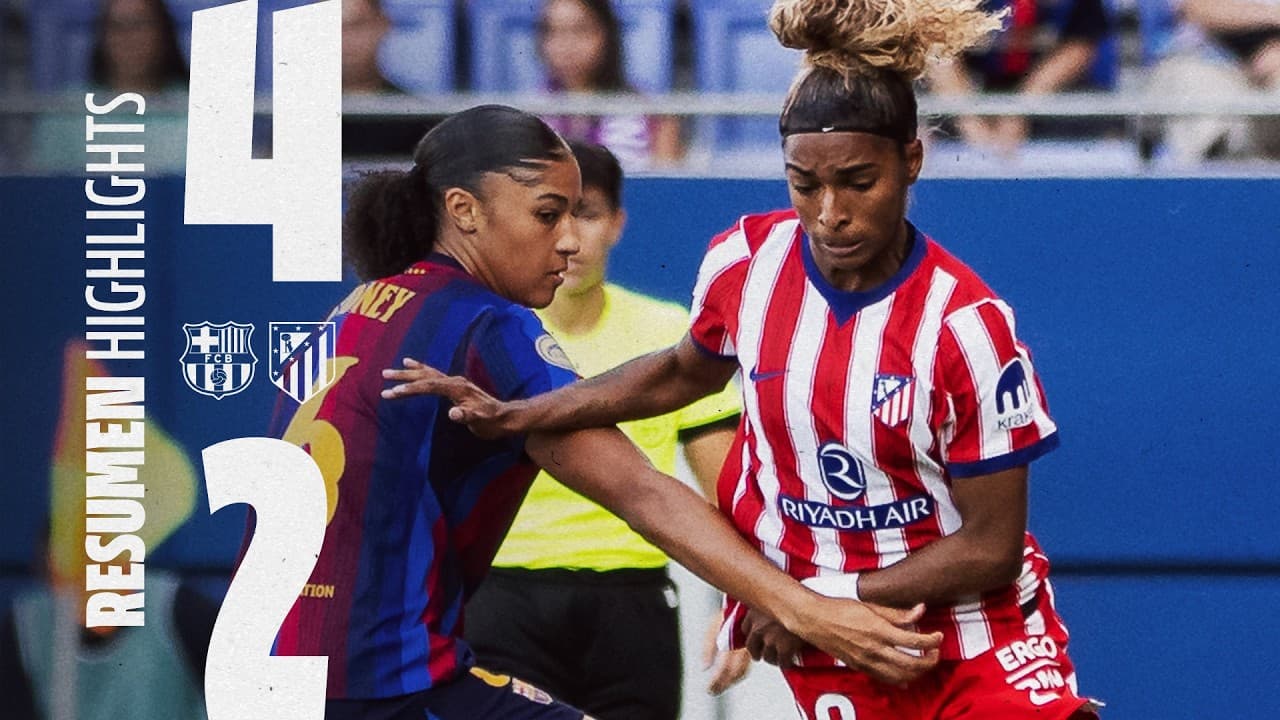 FC Barcelona 4-2 Atlético de Madrid Femenino | ⚽️ Allegra, Jensen | RESUMEN - Liga F, J3