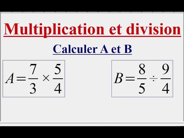 Fractions  -  4ème et 3ème