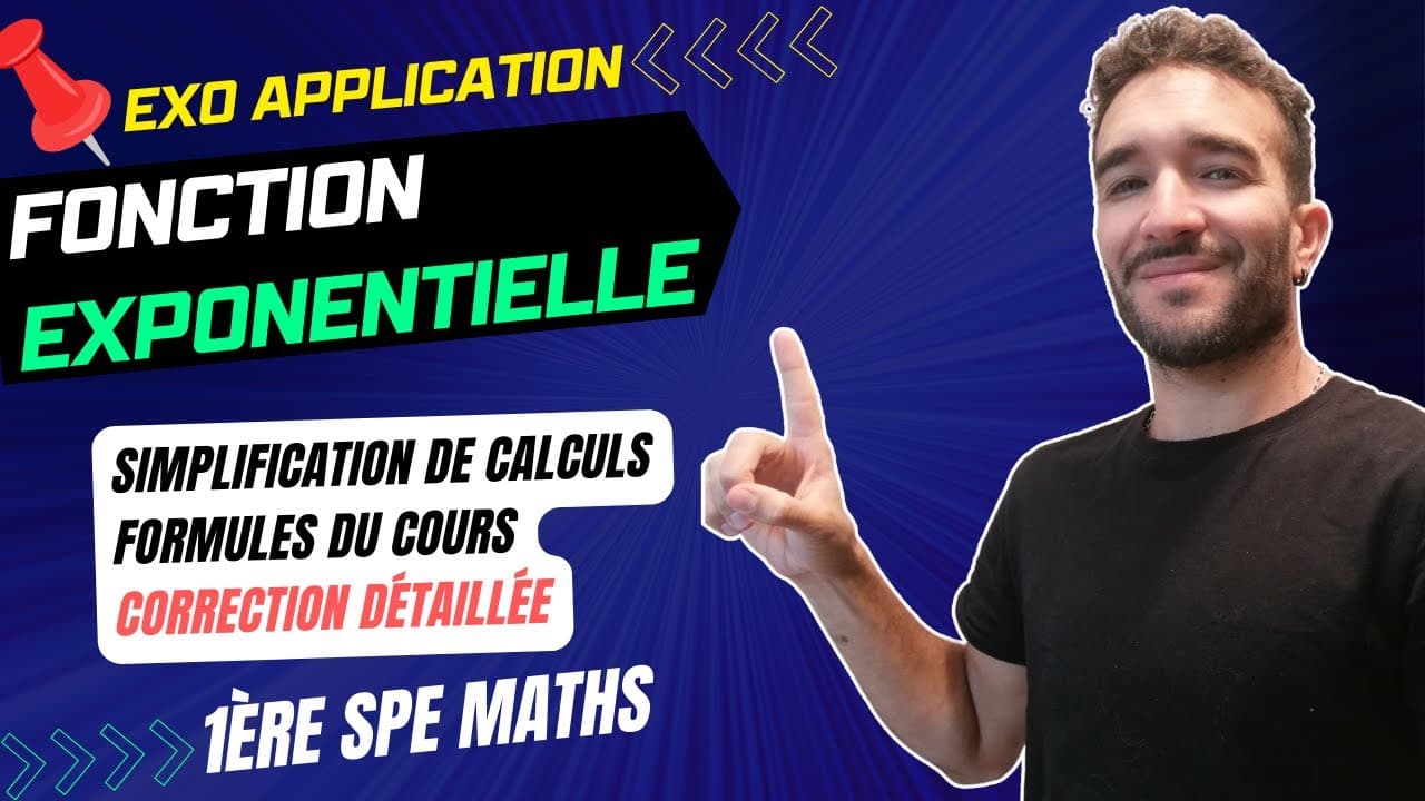 FONCTION EXPONENTIELLE [1ère SPÉ MATH]