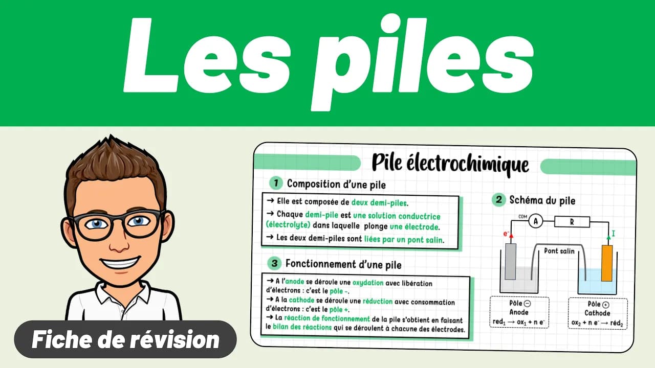 Piles électrochimiques (Tspé)