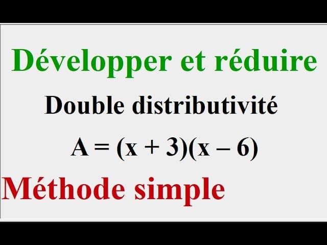 Calcul littéral - Développer - Factoriser - 4ème