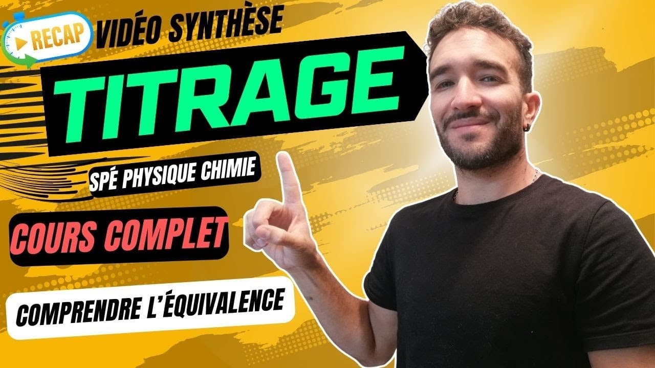TITRAGE & OXYDORÉDUCTION [1ère SPÉ CHIMIE]