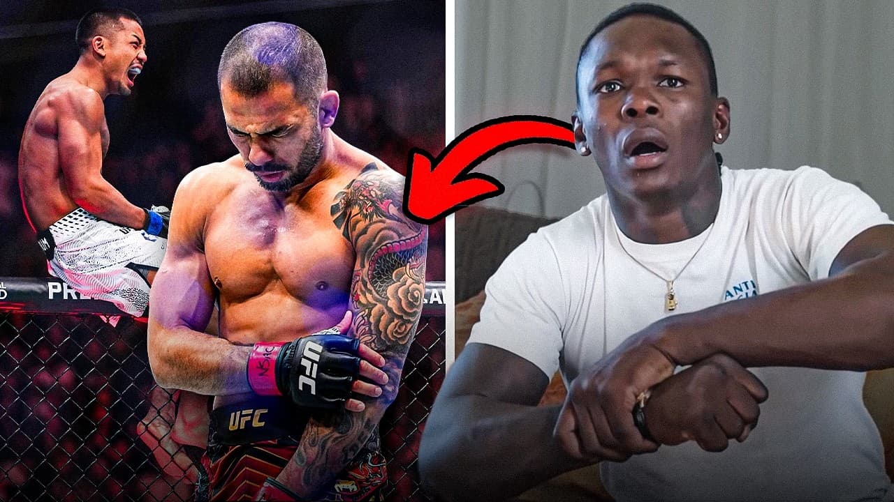 Israel Adesanya reacts to FREAK INJURY 😖 | Van vs Pantoja