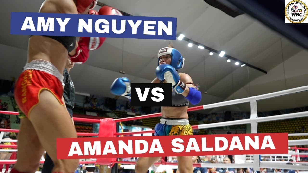 Amy Nguyen (blue USA)  vs Amanda Saldana (red USA)