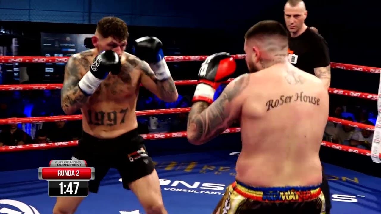 Baia Mare: Lutaniuc a avut un meci greu împotriva celui mai bun kickboxer din Ungaria, Balázs Kiss