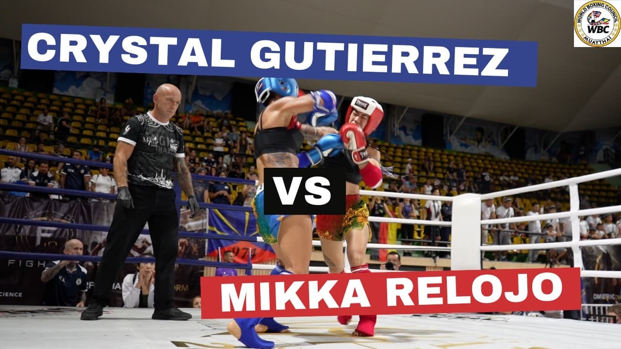 Crystal Gutierrez  (USA blue) vs Mikka Relojo (USA red)