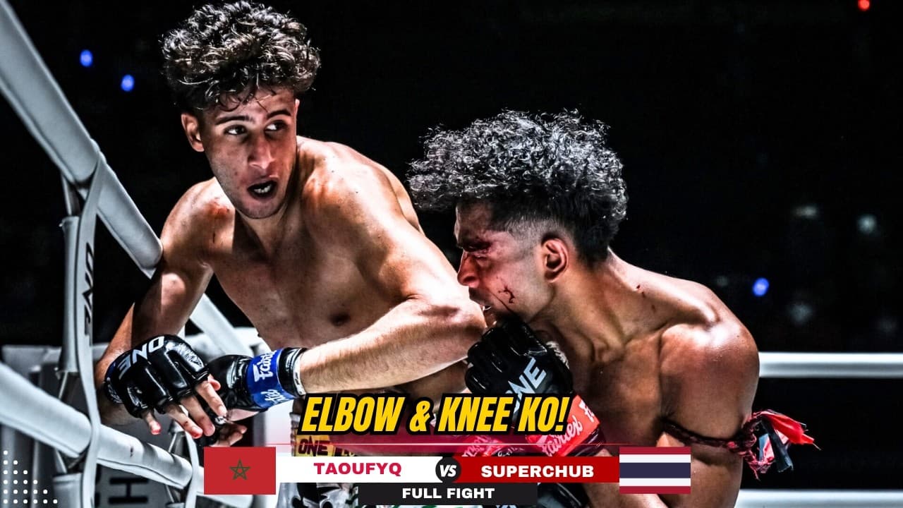 "PHANTOM OF DEATH" STRIKES! Taoufyq Shuts Down Superchub With Lethal Elbow & Knees!