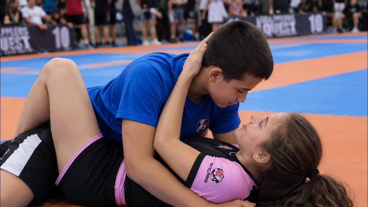 He Expected Strength to Win 💥 She Had a Different Plan 😳🏆 Girl Vs Boy Jiu-Jitsu Battle* #submission​