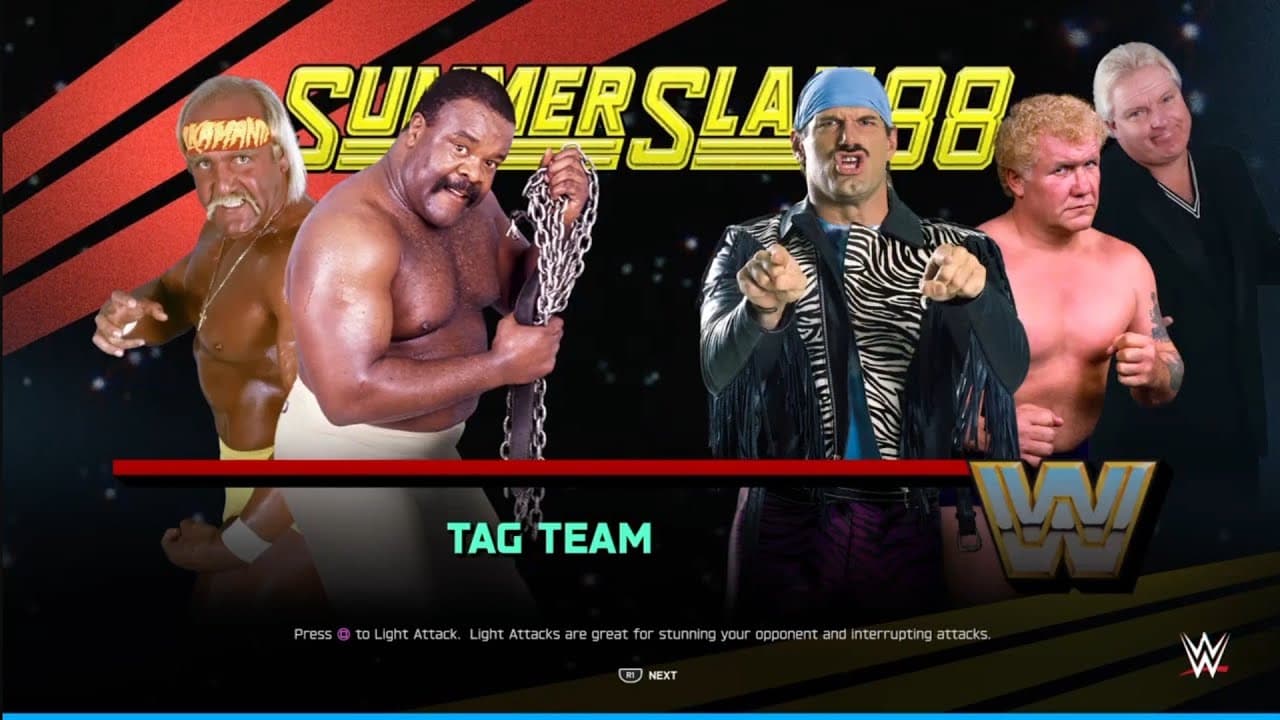 Hulk Hogan & JYD vs Jessie Venture & Harley Race. WWE 2K25