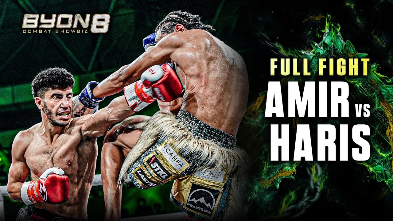 AMIR 'THE MONSTER' ZOLFI VS HARIS HAIQAL (BYON COMBAT SHOWBIZ 8)  FREE FIGHT