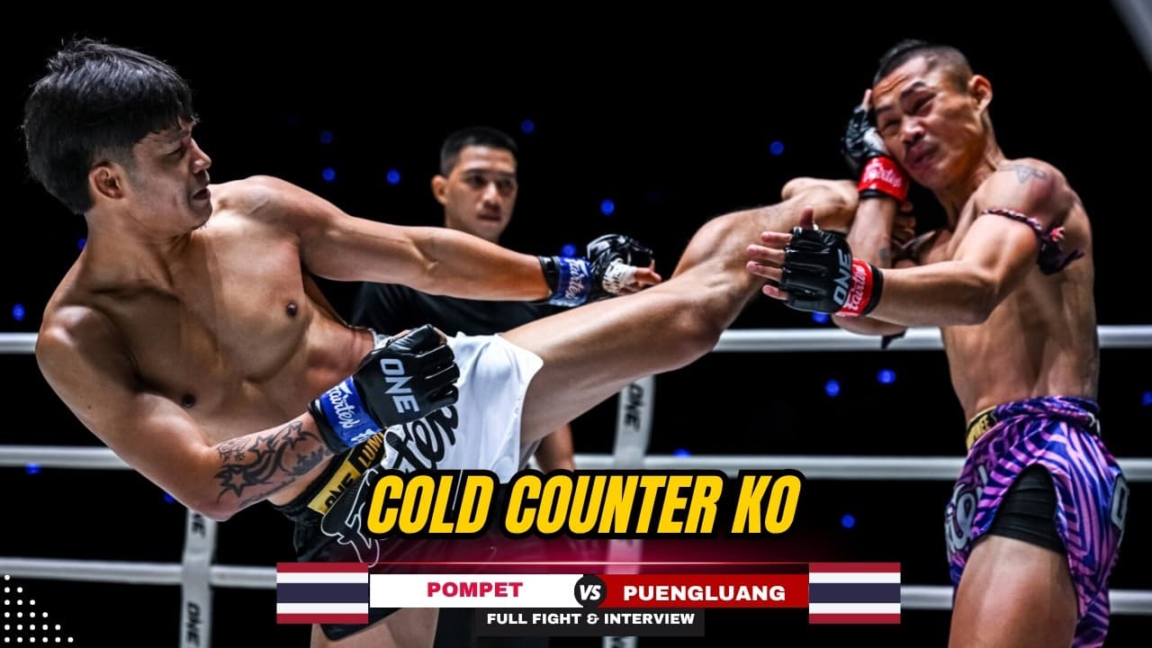 DEVASTATING RIGHT TO TEMPLE KO! Pompet Silences Puengluang With Brutal Counter Strikes!
