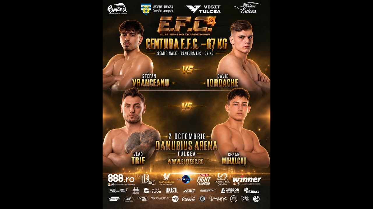 Finala pentru titlul EFC cu explozivul Ștefan Vrânceanu contra unui fost campion mondial de juniori