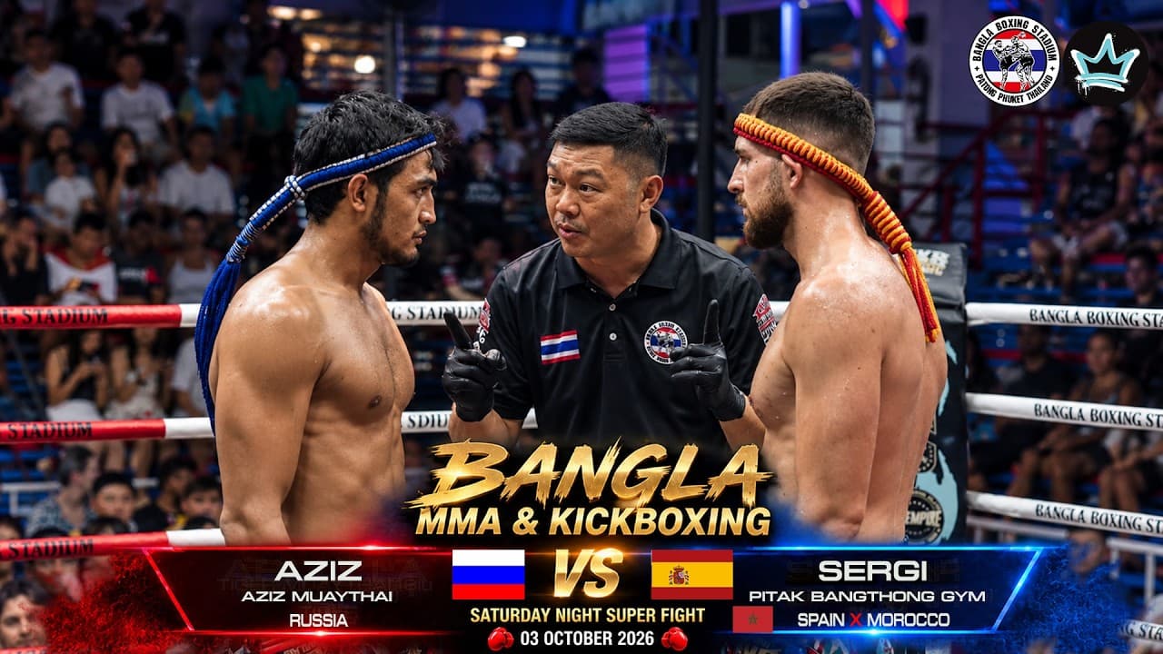 BANGLA MMA & KICKBOXING🥊AZIZ (Red)  🆚 SERGI (Blue)