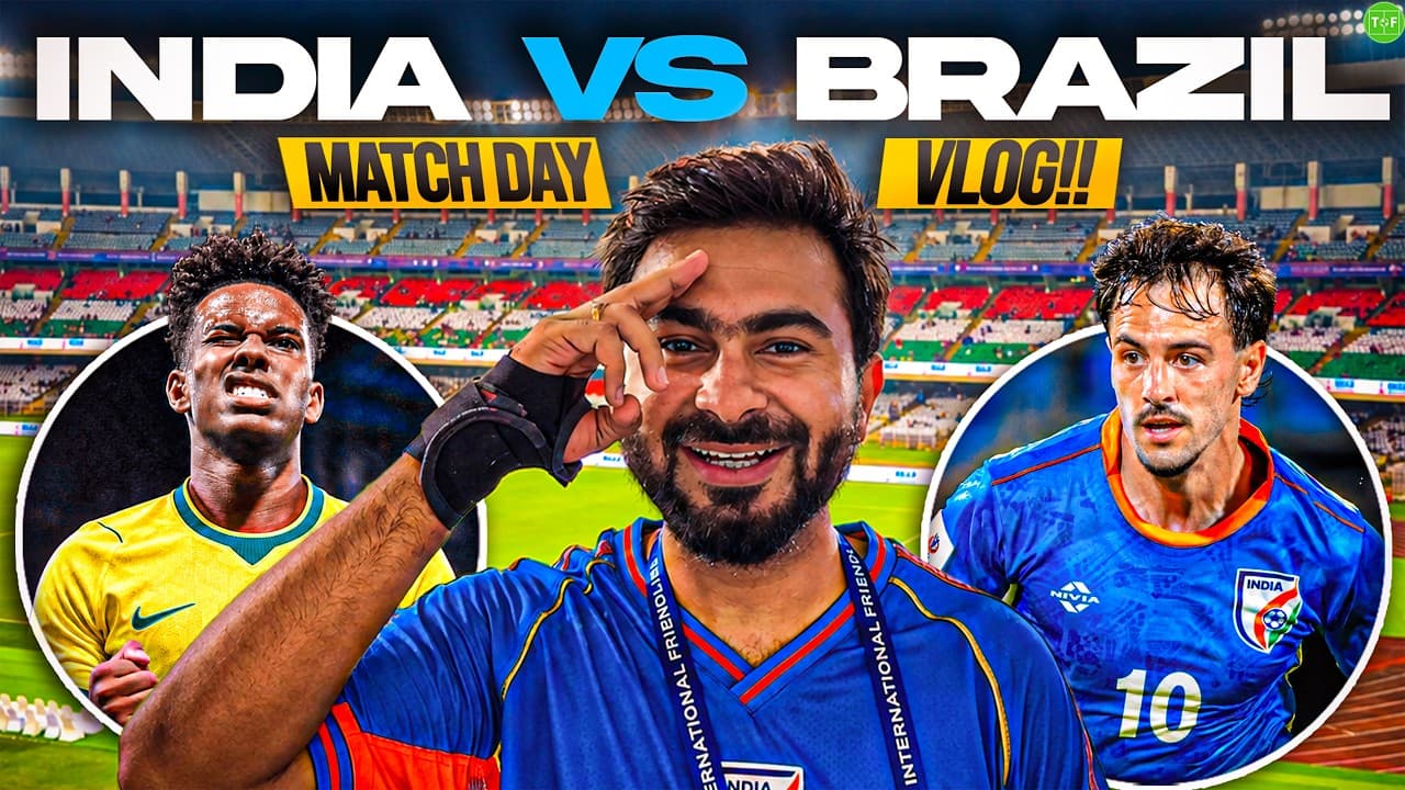 India's Great Fight Against Brazil | Matchday Vlog