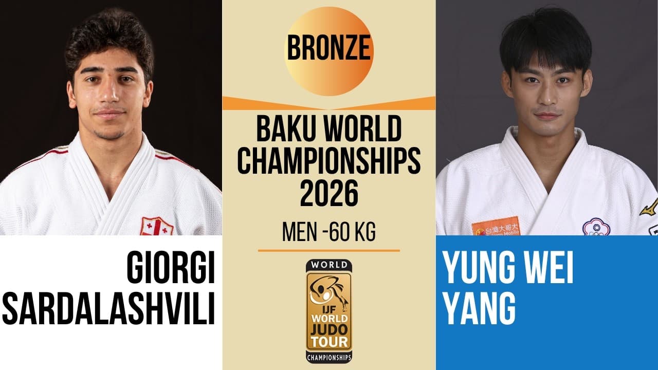 Giorgi SARDALASHVILI VS Yung Wei YANG | Baku World Championships 2026 | BRONZE -60 kg
