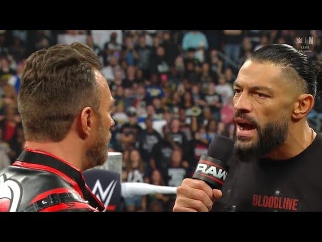 Roman Reigns confronts LA knight _WWE Raw 5 October 2026