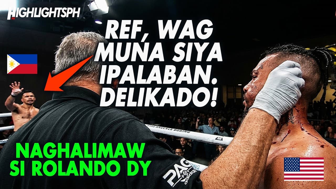 ROLANDO DY Naawa sa Kalaban! Kinausap ang Referee, Wag Na Palabanin DELIKADO!