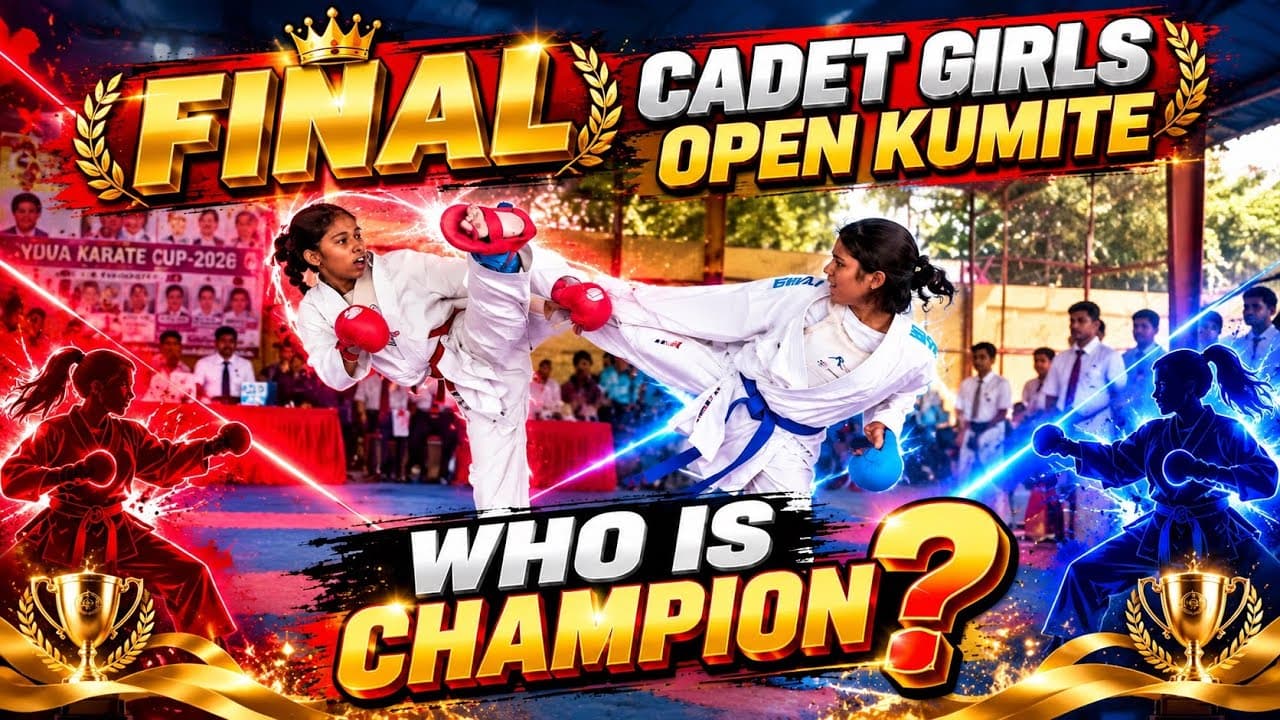 Final Cadet Girls Open Kumite | WHO WILL WIN CASH PRIZE ? #karate #shorts