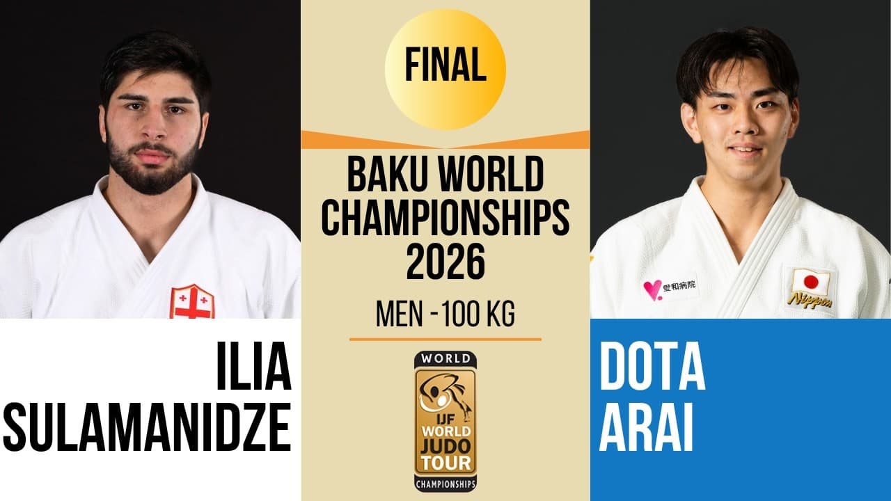 Ilia SULAMANIDZE VS Dota ARAI | Baku World Championships 2026 | GOLD -100 kg