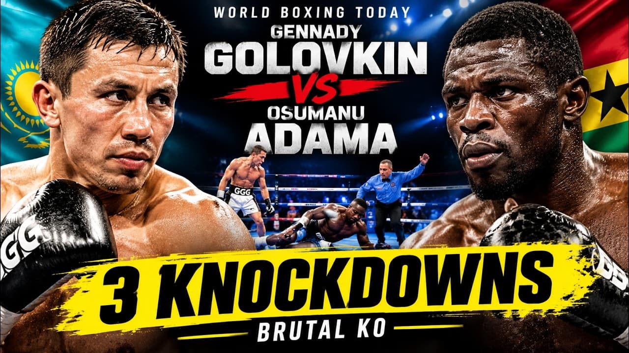 Gennady Golovkin vs Osumanu Adama: 3 Knockdowns & Brutal KO | Boxing Documentary