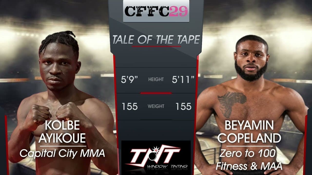 CHOSEN FEW FIGHTING CHAMPIONSHIP KOLBE AYIKOUE vs BEYAMIN COPELAND
