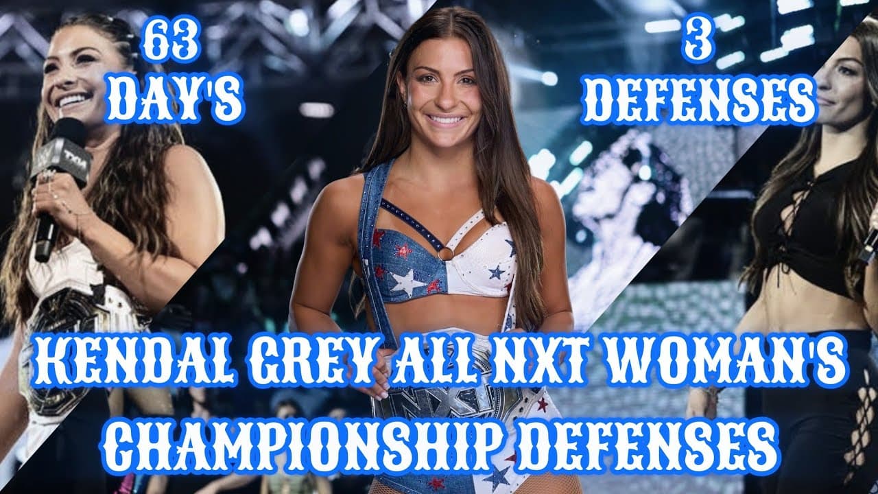 Kendal Grey All NXT Woman's Championship Defenses ( LivtoMach )
