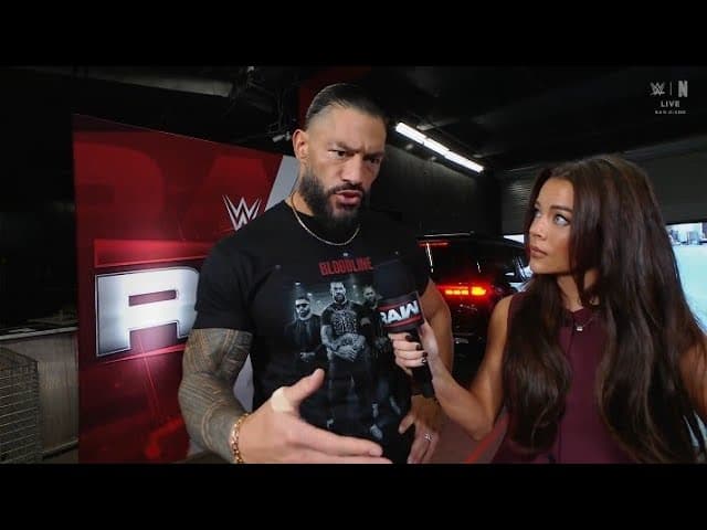 Roman Reigns backstage segment _WWE Raw 19 October 2026