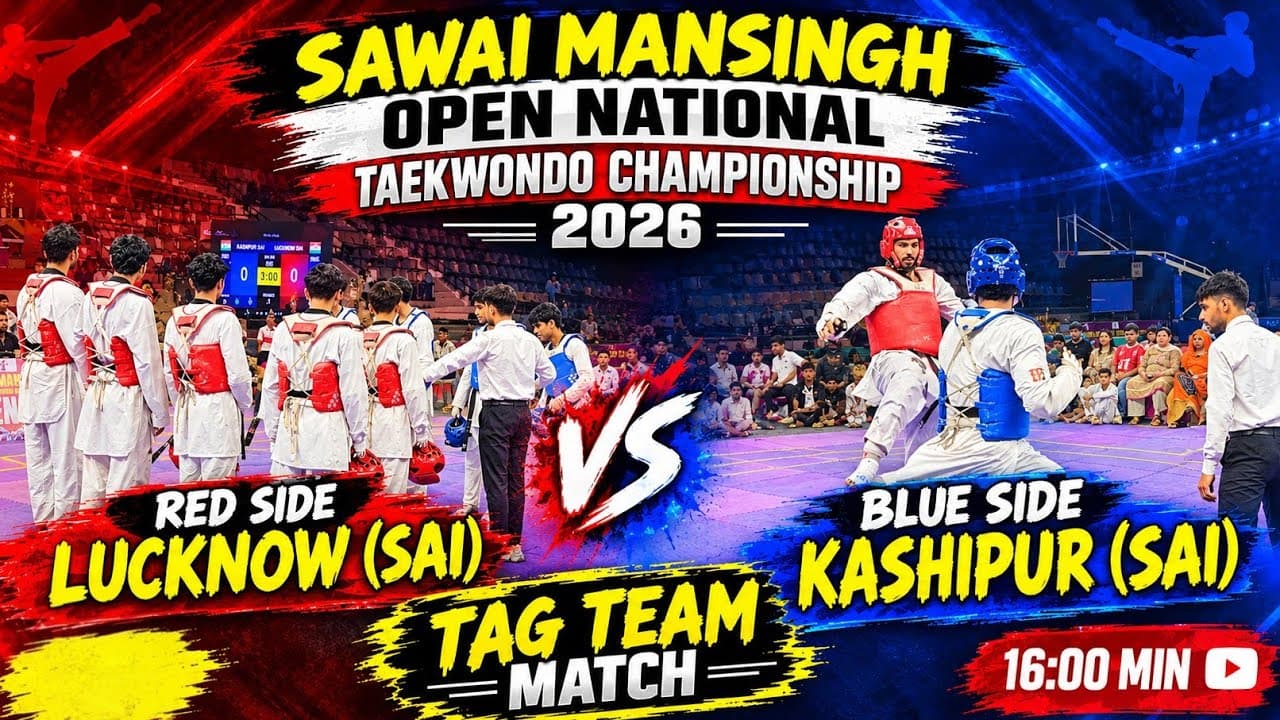 Tag Team Battle 🔥 | Lucknow vs Kashipur | Taekwondo 2026 🥋 #taekwondo