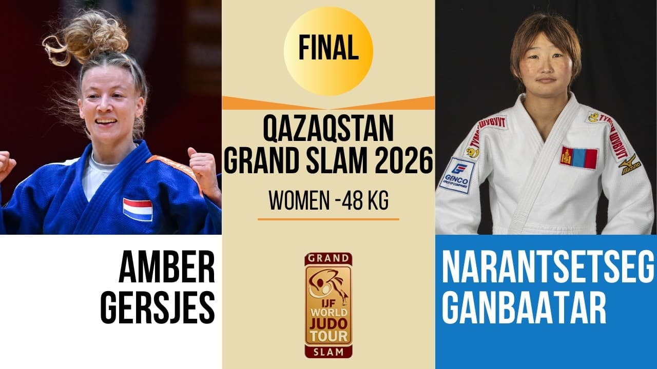 Amber GERSJES VS Narantsetseg GANBAATAR | Qazaqstan Grand Slam 2026 | GOLD -48 kg