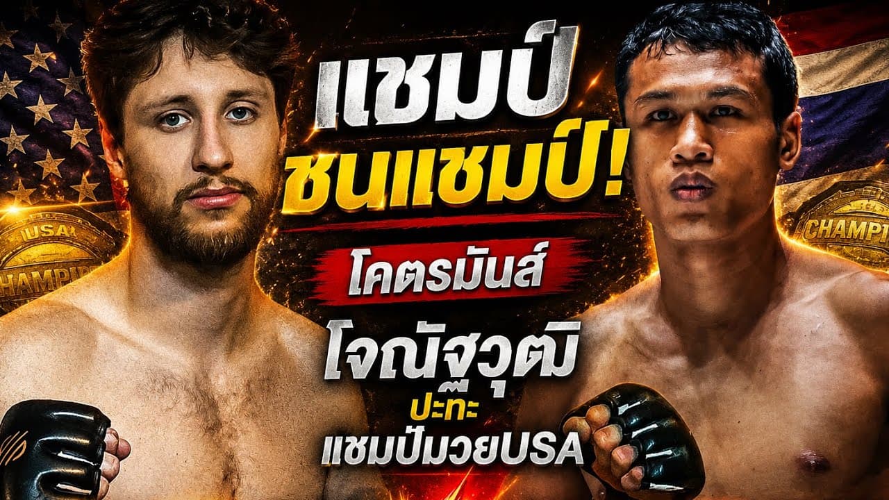 แชมป์ชนแชมป์! โจณัฐวุฒิปะทะแชมป์มวยUSA โคตรมันส์ โจ ณัฐวุฒิ vs Luke Lessei