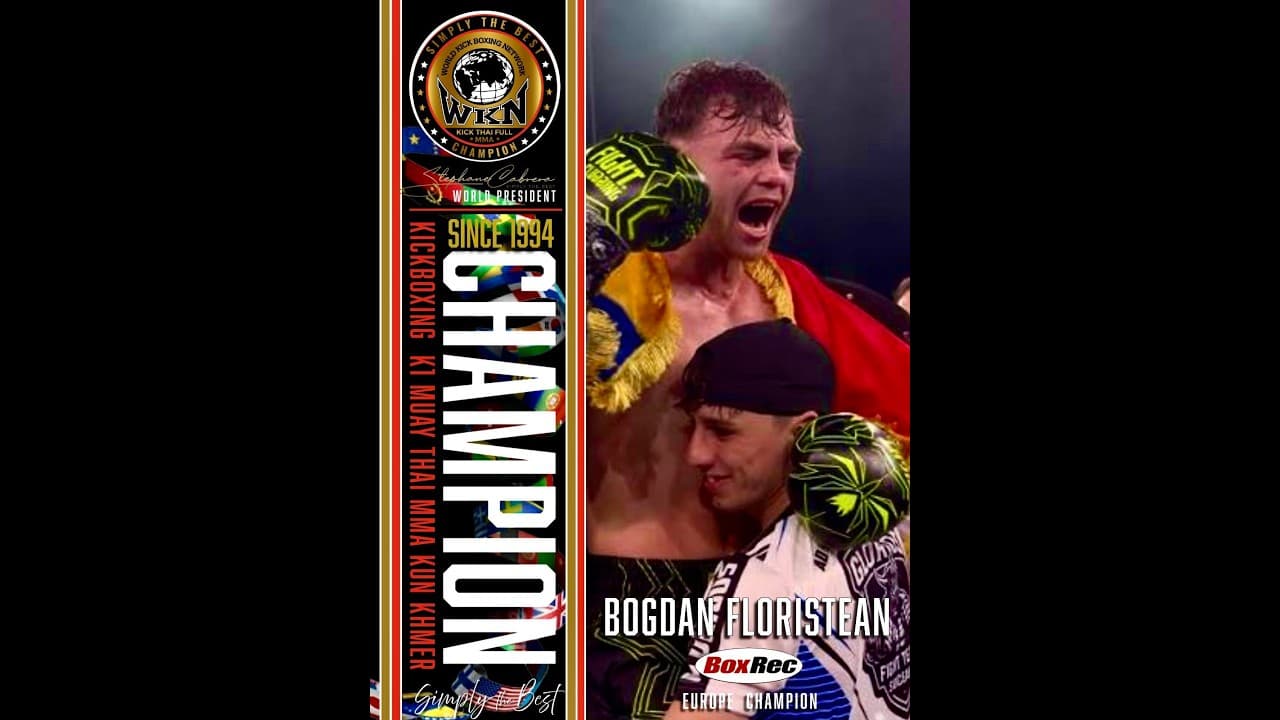 Bogdan Floriștean a câștigat titlul european WKN la Glorious Fight Championship de la Hotel Mandachi