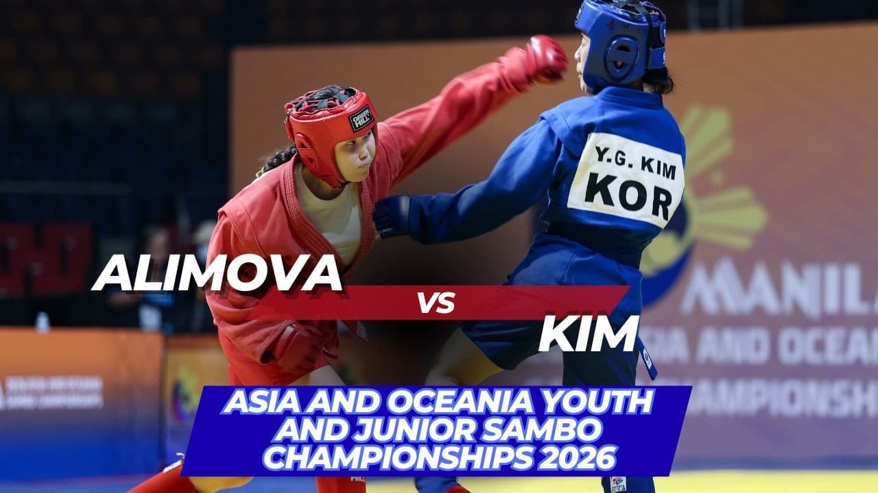 ALIMOVA (KAZ) vs KIM (KOR) - Asia and Oceania Youth and Junior SAMBO Championships 2026