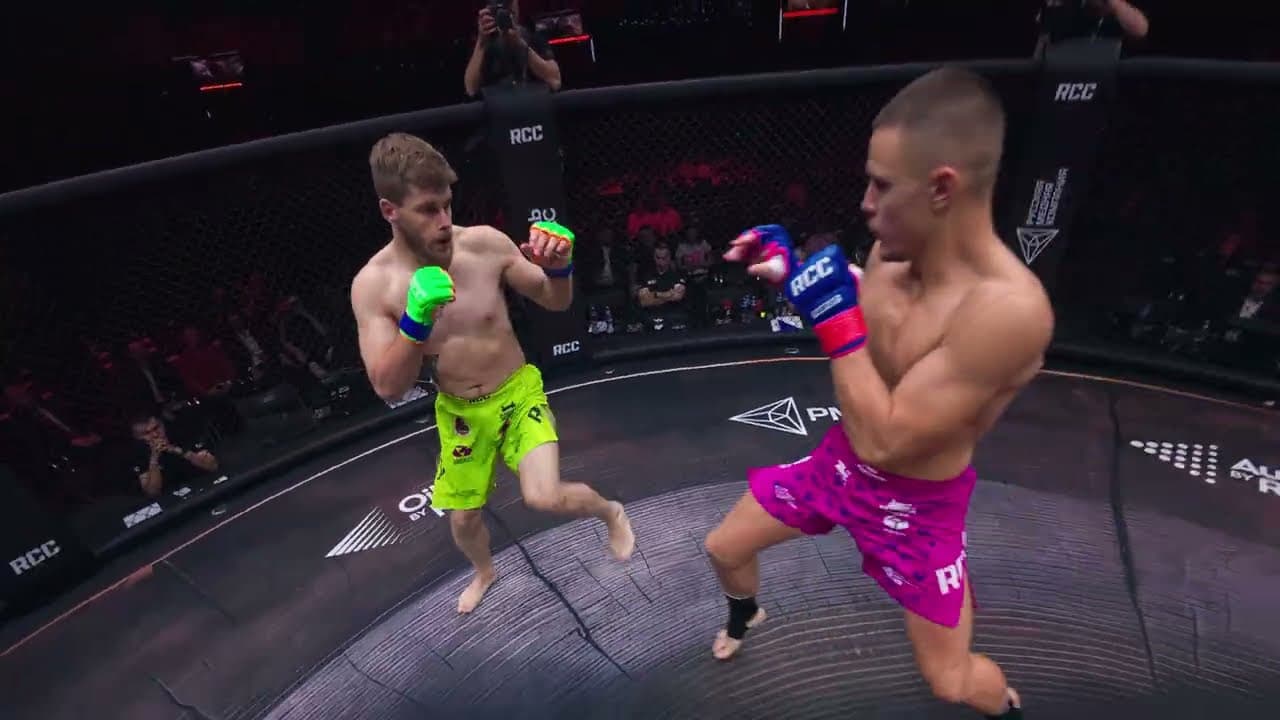 RCC MMA 25 Дмитрий Розовая пантера Дмитриев VS Алексей Сушист Мешков Рефери Эдгар Саарян